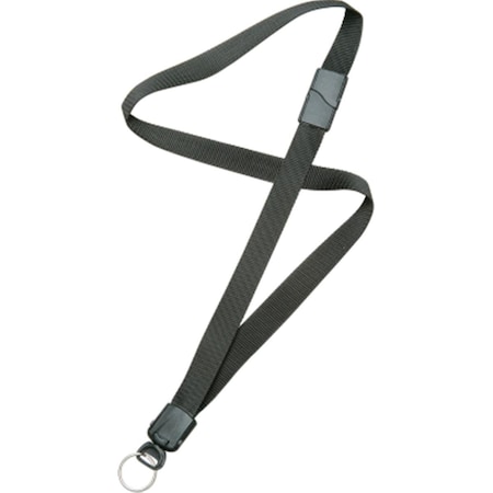 Made-To-Stick 845501 36 in. Breakaway Lanyard with Key Ring  Black MA3765814